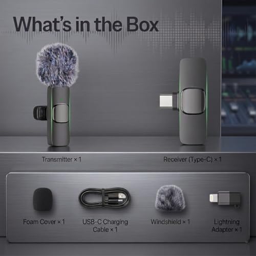 Thumbnail 8 de Caiord Professional Wireless Lavalier Microphone for iPhone and iPad