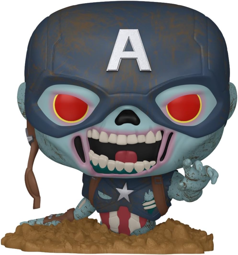 Thumbnail 1 de Funko Pop! 86650 Marvel Zombies S4 Zombie Captain America Vinyl Figure