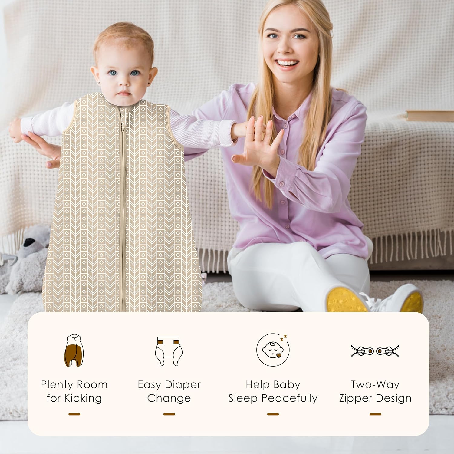 Thumbnail 6 de SWEET DOLPHIN Baby Sleep Sack 0-6 Months