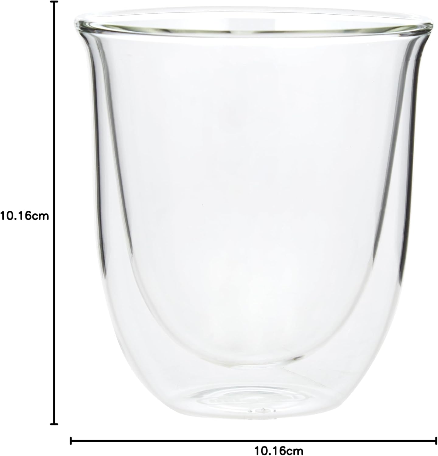 Thumbnail 4 de De'Longhi DLSC311 Cappuccino Glasses (2 Glasses) – 270 ml, Double-Walled Borosilicate Glass