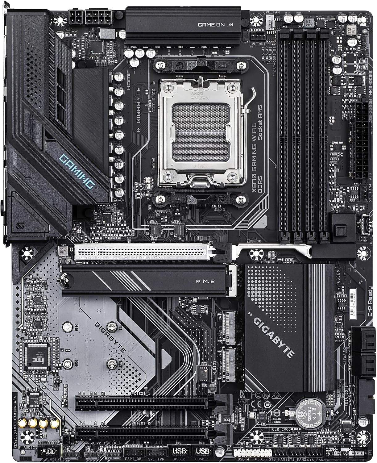 Thumbnail 2 de GIGABYTE X870 GAMING WF6 ATXマザーボード、DDR5・PCIe 5.0・Wi-Fi 6対応
