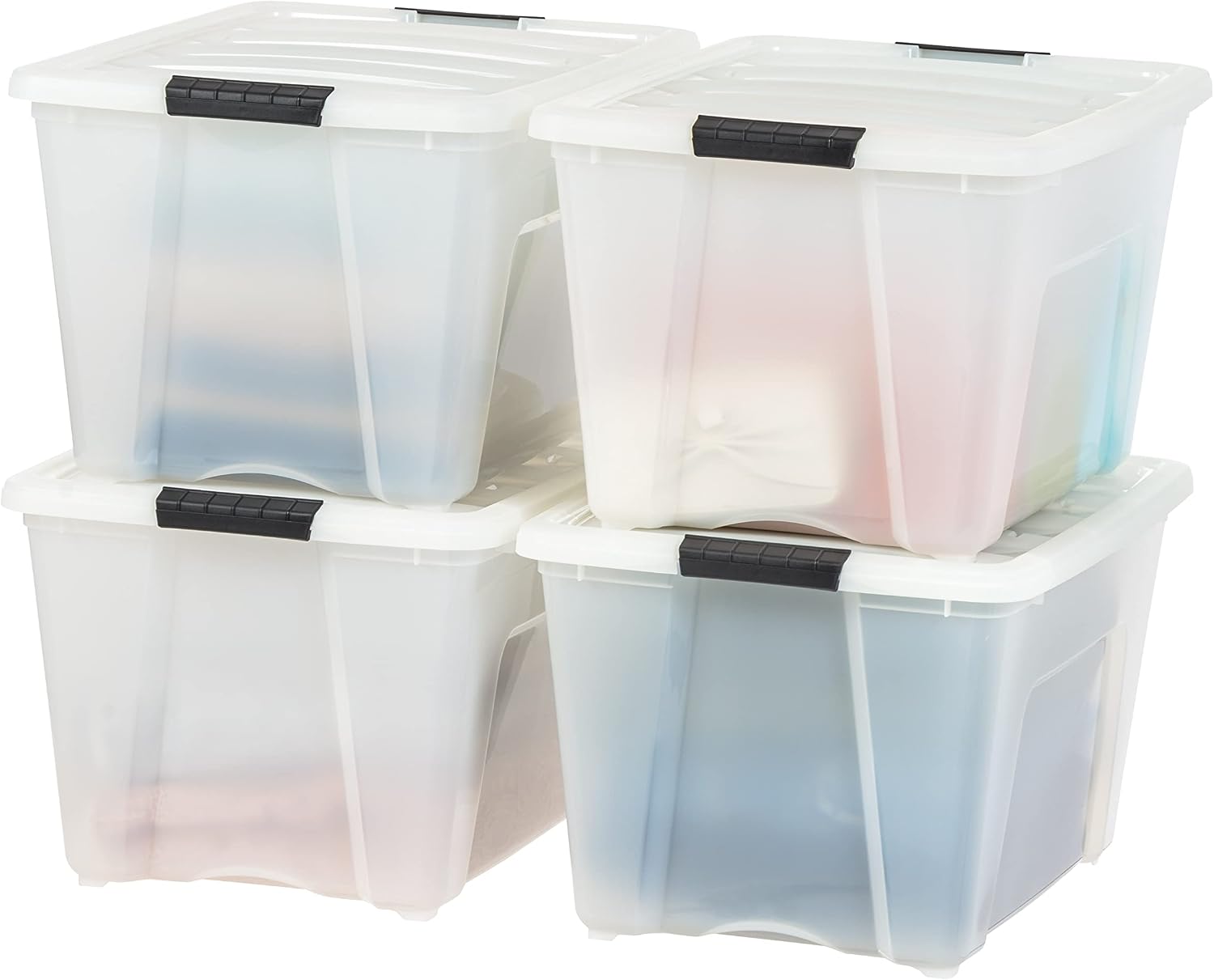IRIS USA 54 QT Storage Box 4-Pack