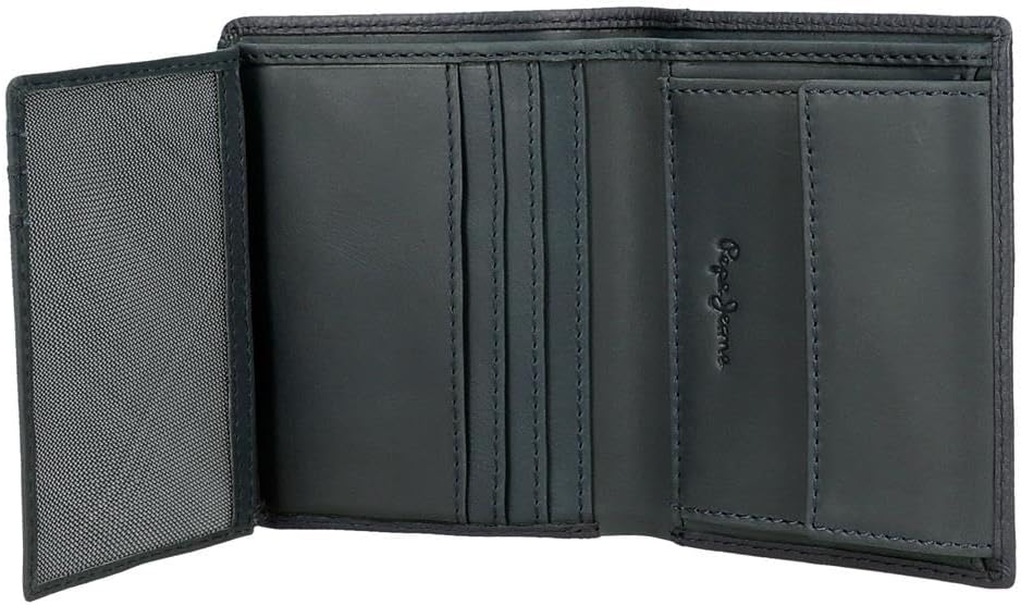 Detalle de Pepe Jeans Nan Portefeuille Vertical avec Porte-Monnaie – cuir, RFID et organisation compacte