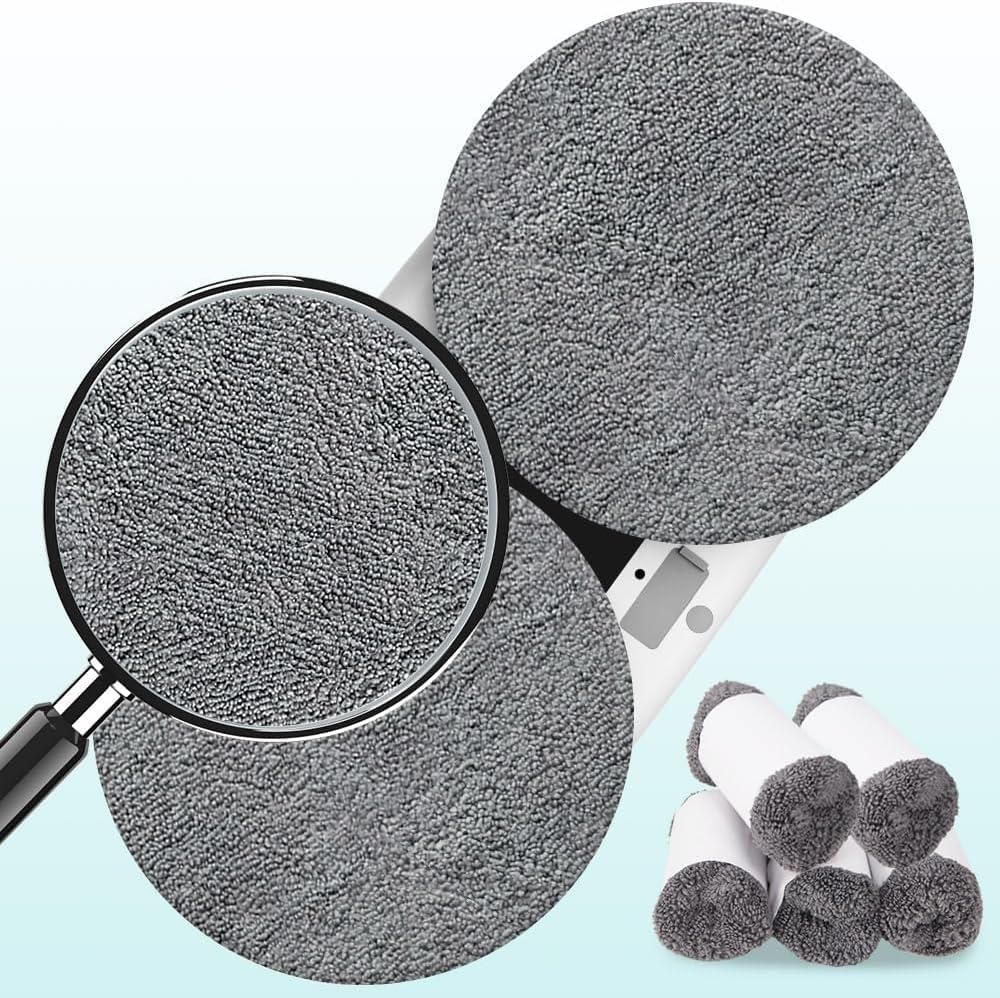 Detalle 2 de HIXZAP12 Mikrofaser-Ersatzpads (12er-Pack) für X1 Fensterreiniger – waschbar & wiederverwendbar