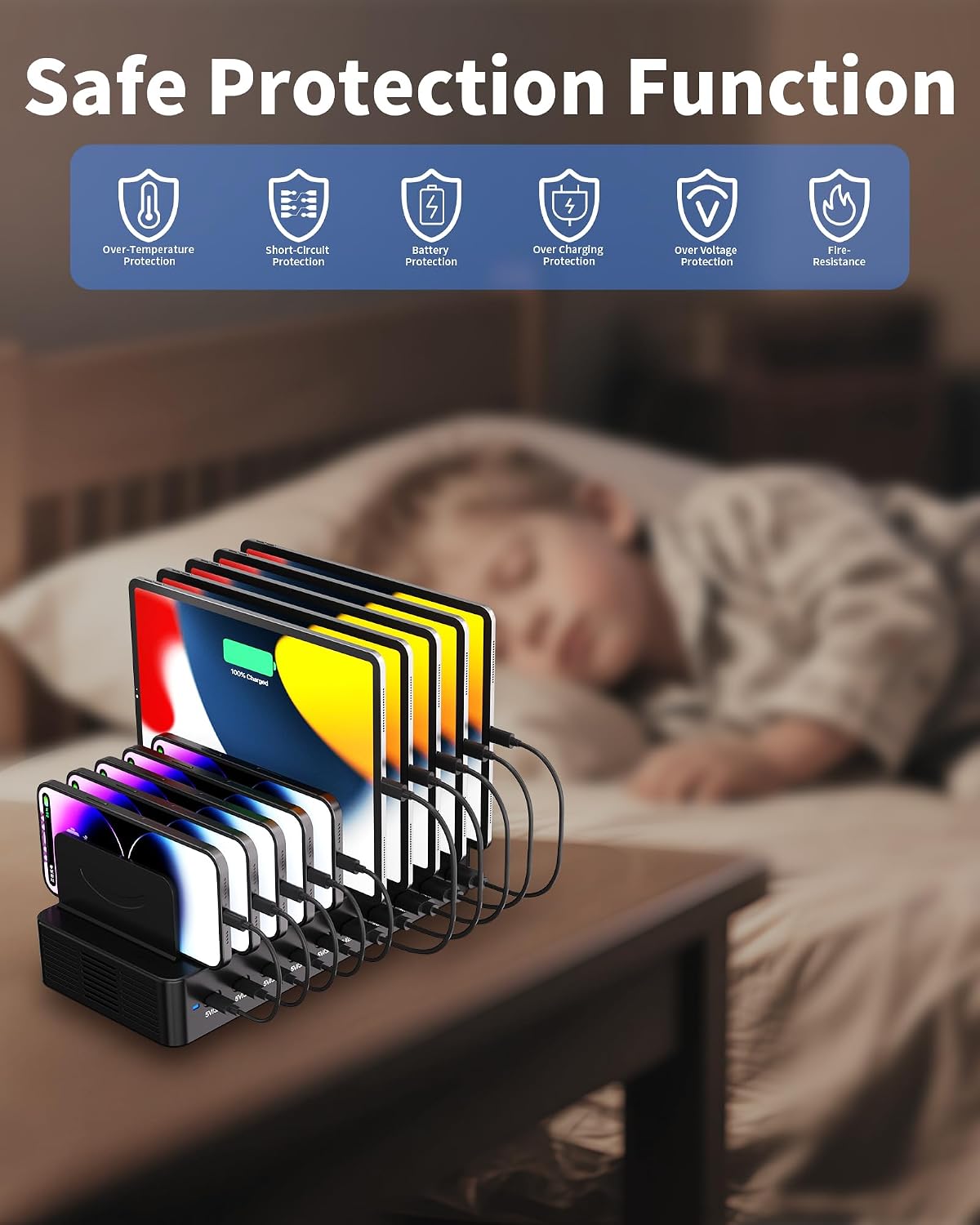 Thumbnail 3 de 100W 10-Port USB Charging Station