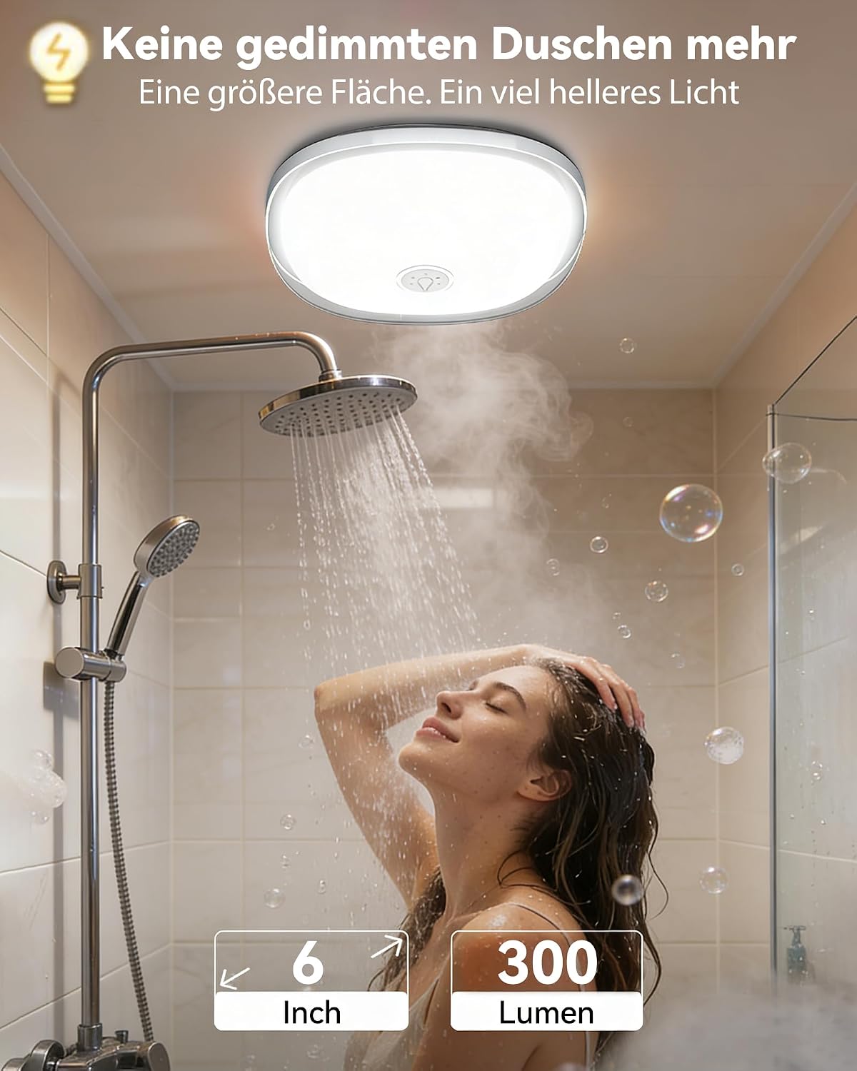 Thumbnail 2 de Wasserdichte Duschlampe IP65 16 Farben