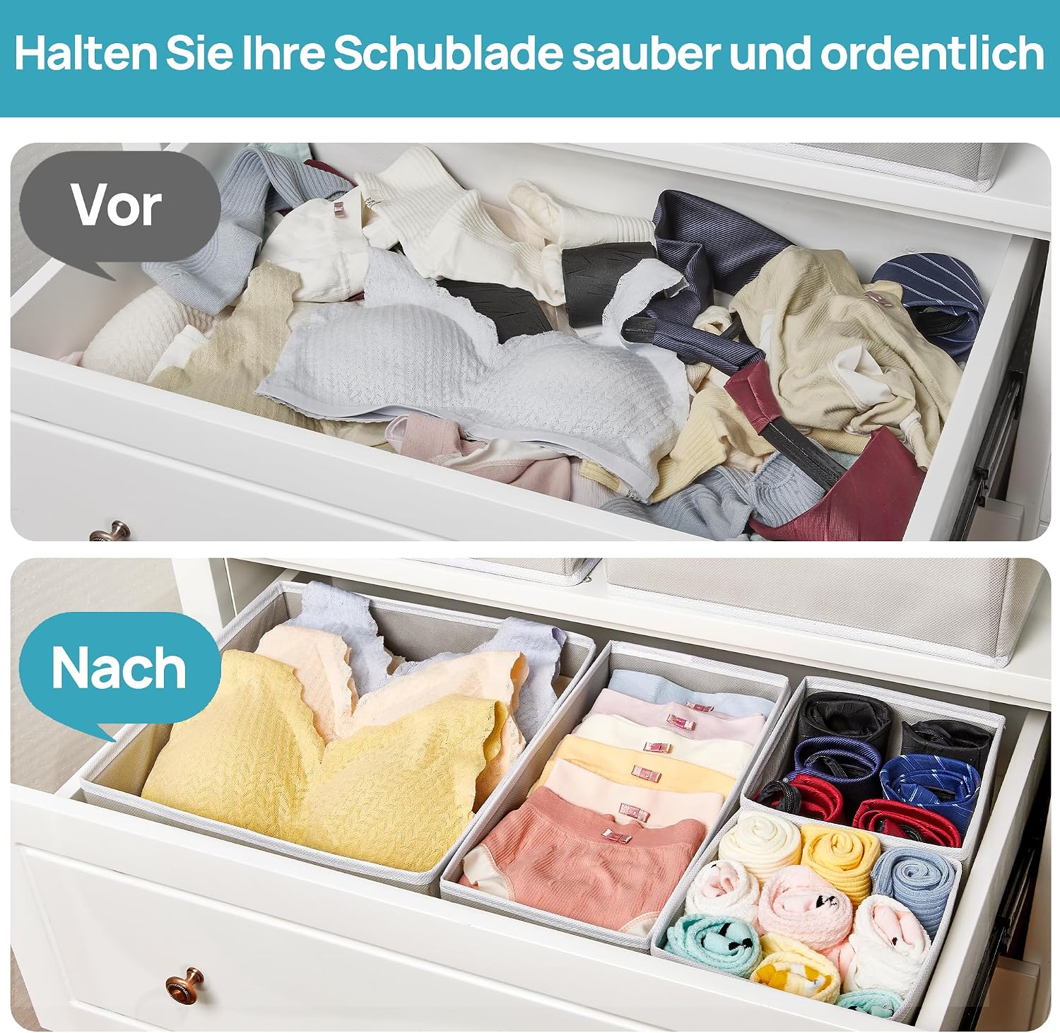 Thumbnail 2 de Vtopmart Kleiderschrank Organizer 12er Set
