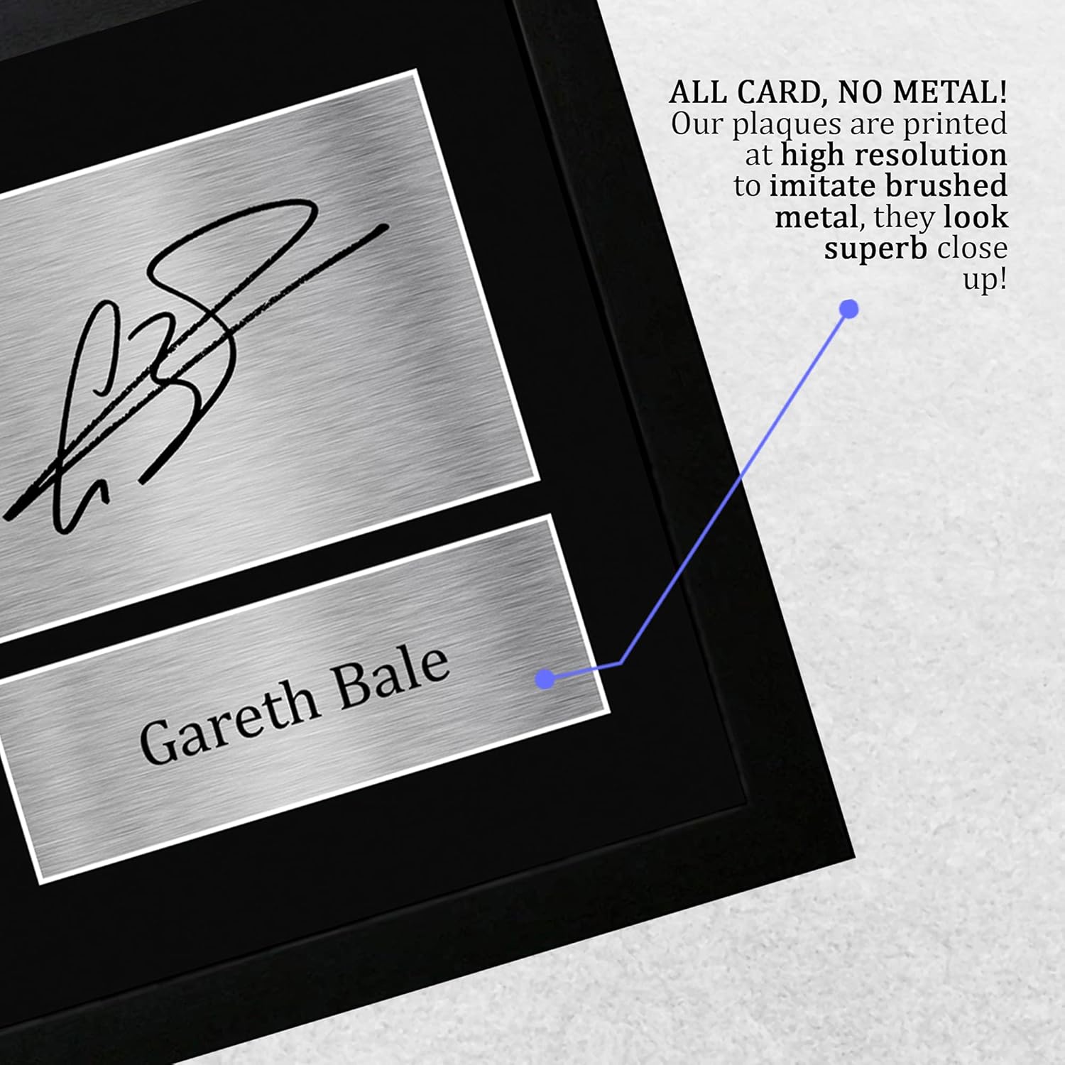 Thumbnail 4 de Gareth Bale Signed A4 Framed Print by HWC Trading