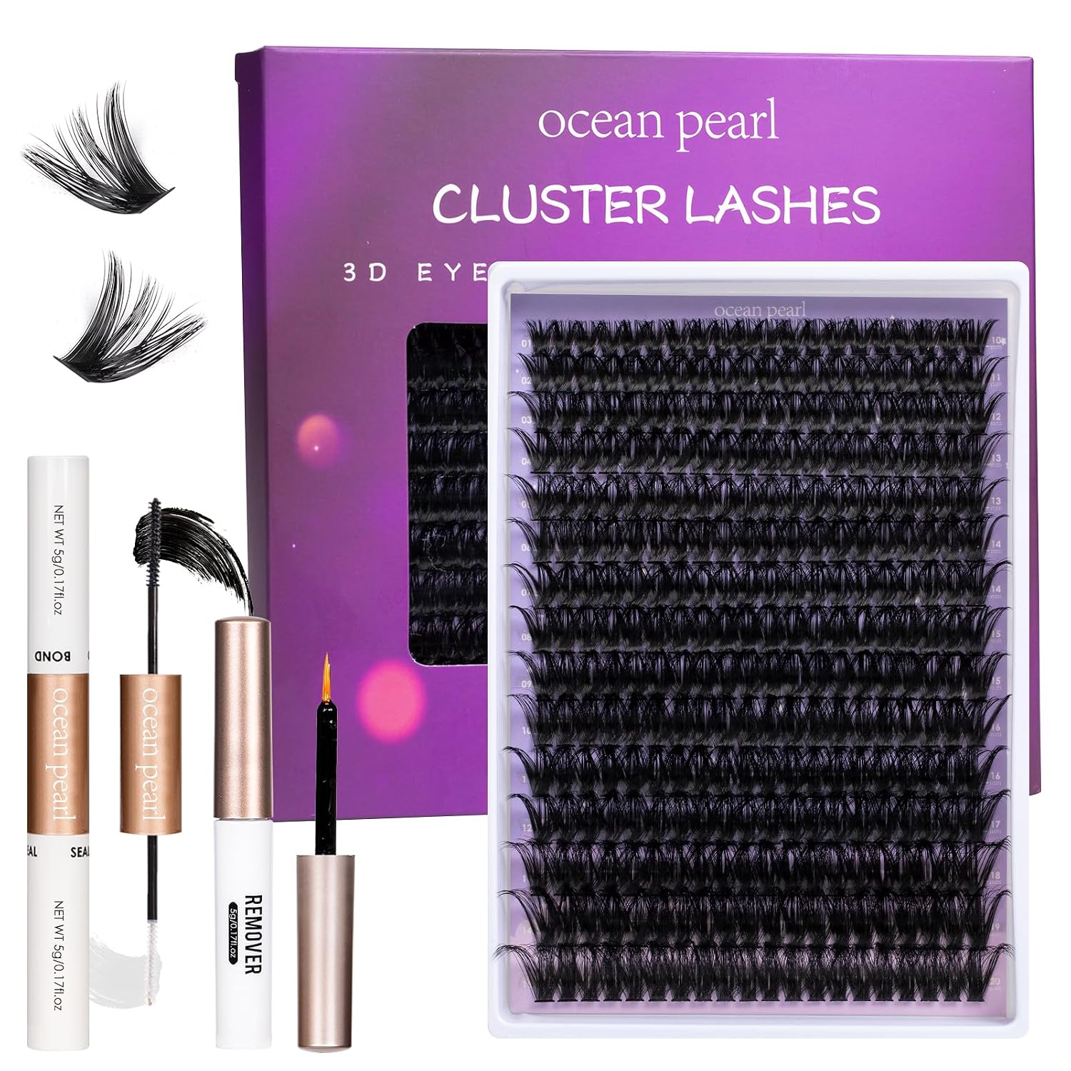 Detalle de Ocean Pearl Lash Clusters 300pcs 💄