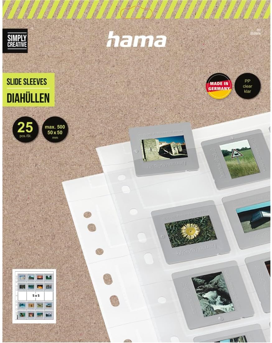 Thumbnail 1 de Hama 2004 Slide Storage Sleeves for 5 x 5 cm mounted slides (pack of 25)