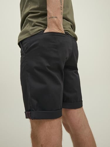 Thumbnail 5 de JACK & JONES Pantalones Cortos Chinos Ajustados para Hombre (XXL) - Cintura Media, Color Negro