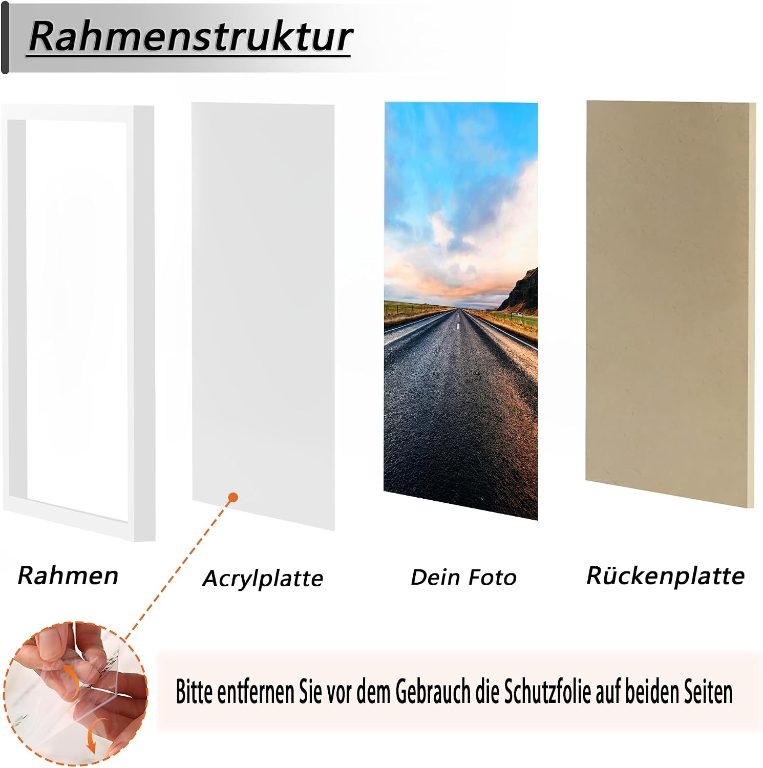 Detalle de Tinkeps Bilderrahmen 30x40 cm im 3er-Pack