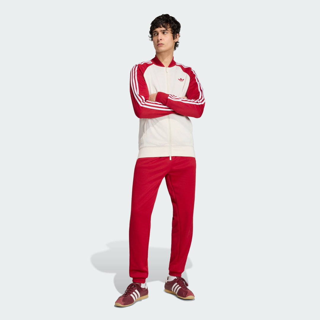 Detalle de Chaqueta deportiva SST de Adidas – color blanco