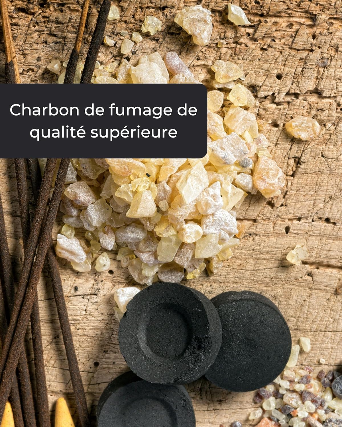 Detalle 1 de Incensera Lot de 10 comprimés Charbon pour encens