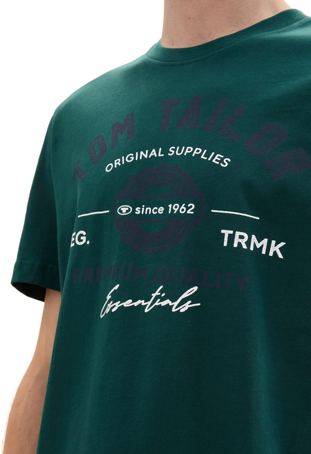 Thumbnail 5 de TOM TAILOR Herren T-Shirt aus Baumwolle mit Logo-Print (Regular Fit)