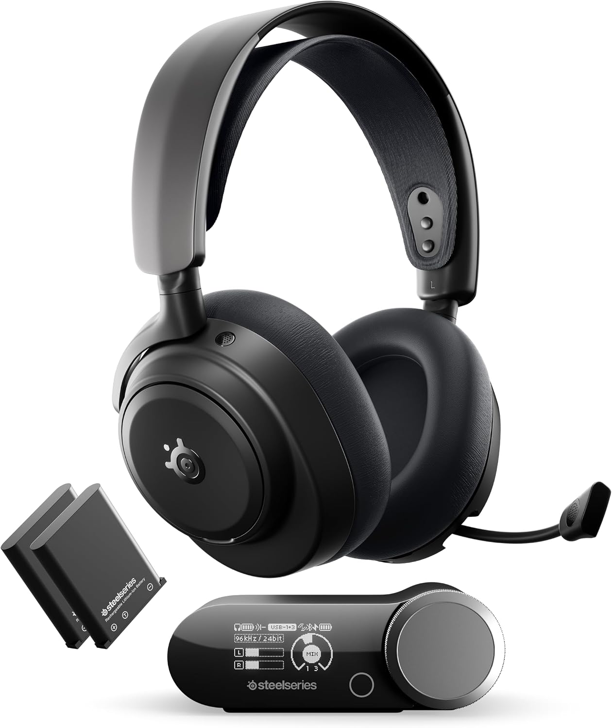 Detalle de SteelSeries Arctis Nova Pro Omni 61729 Wireless Gaming Headset, Hi-Res ANC
