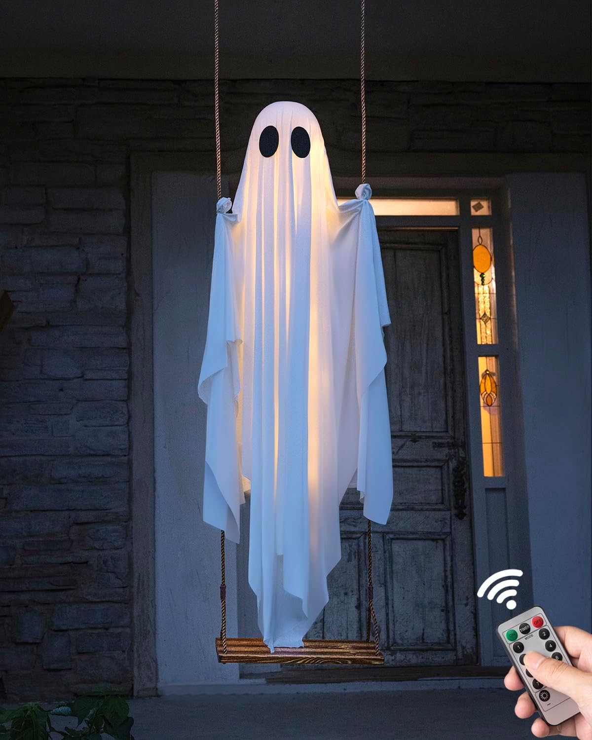Detalle de MERKYO Hanging Ghost Halloween Decoration, 5 FT