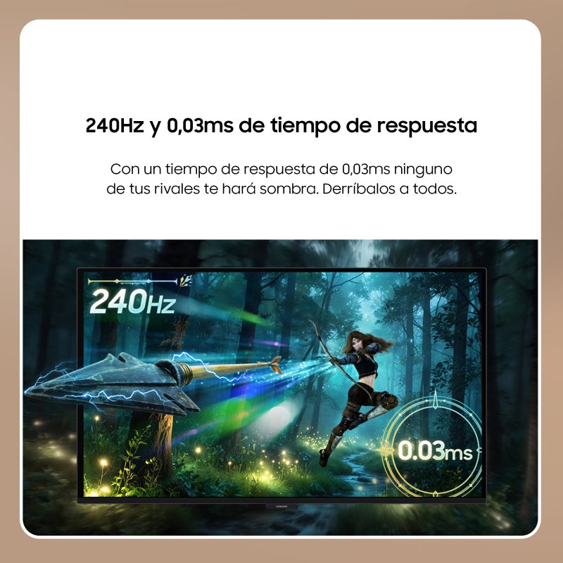 Detalle de Samsung Odyssey G6 S27HG612SU, 27" OLED 240 Hz: monitor de gaming y creación