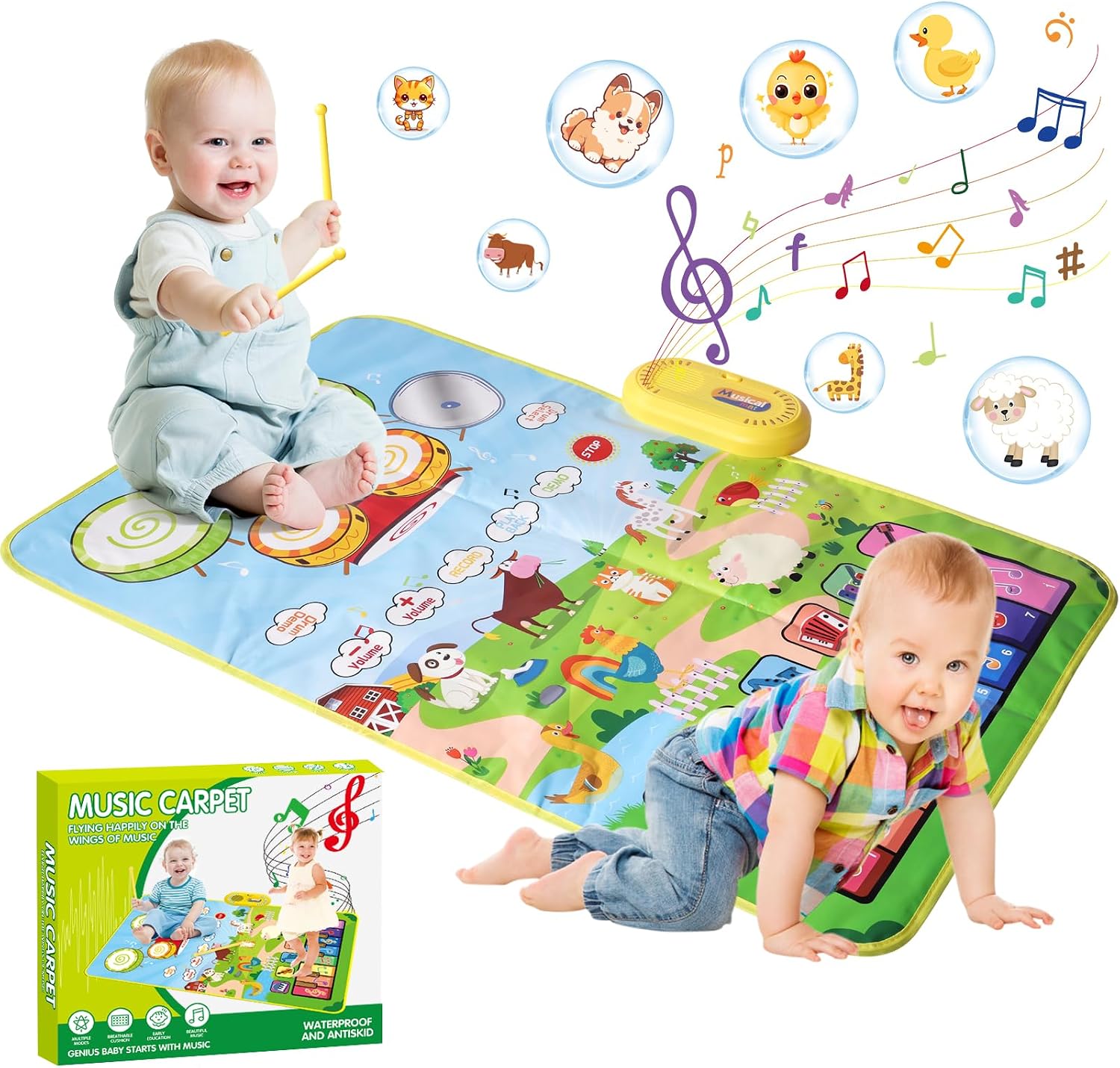 Detalle de Lavliy Music Mat Montessori toy for 1–3 years