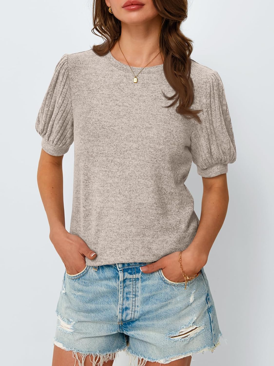 Detalle 2 de AUTOMET Womens Summer Tunic Short Sleeve Shirt