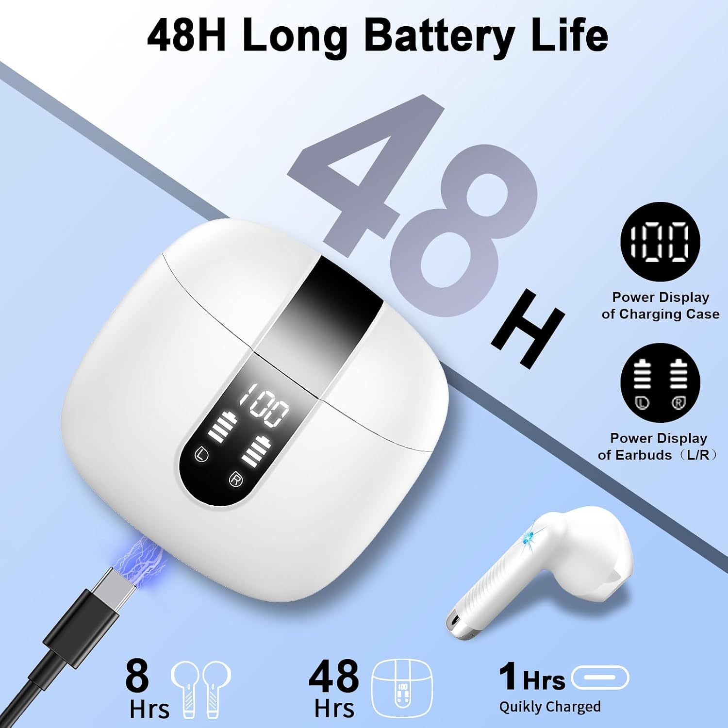 Thumbnail 4 de Drsaec Bluetooth Kopfhörer 56 Stunden