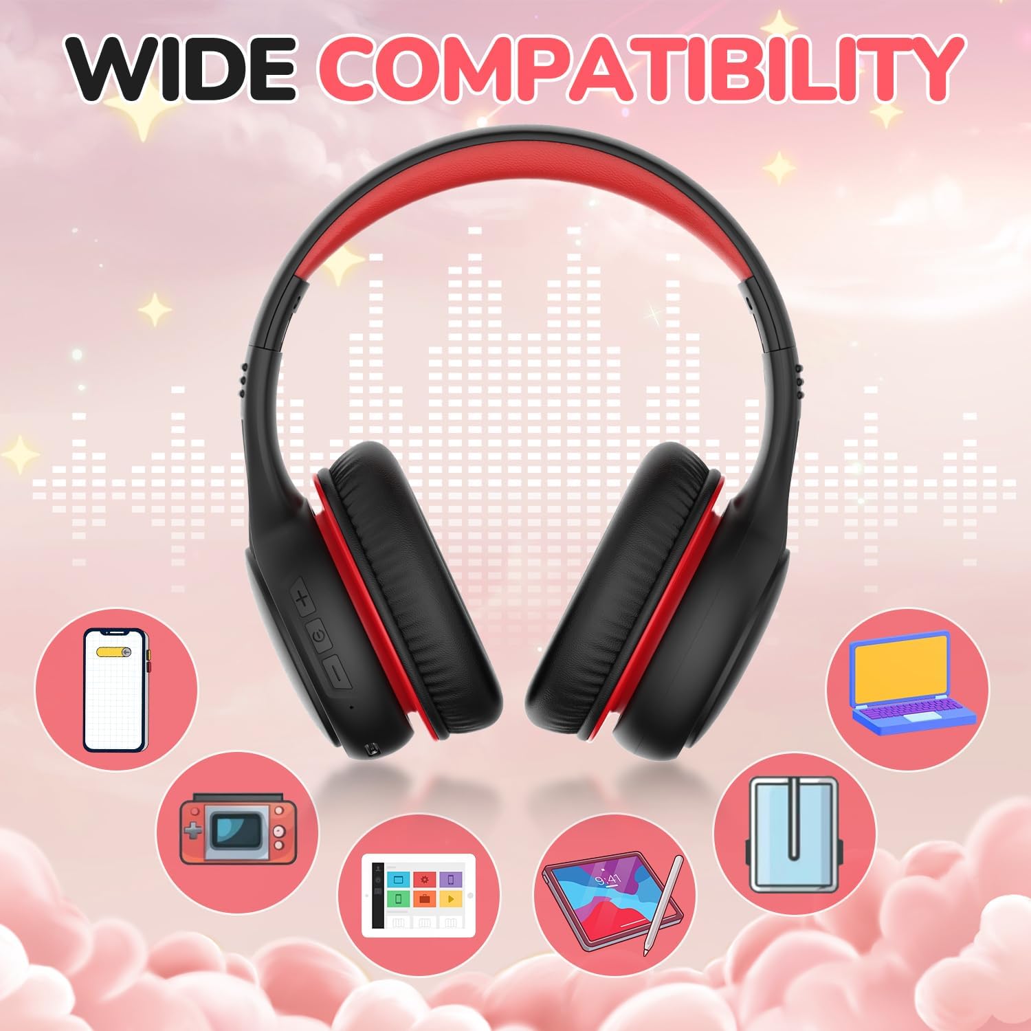 Thumbnail 6 de JoySpark B08 Kids Headphones 60 Hours