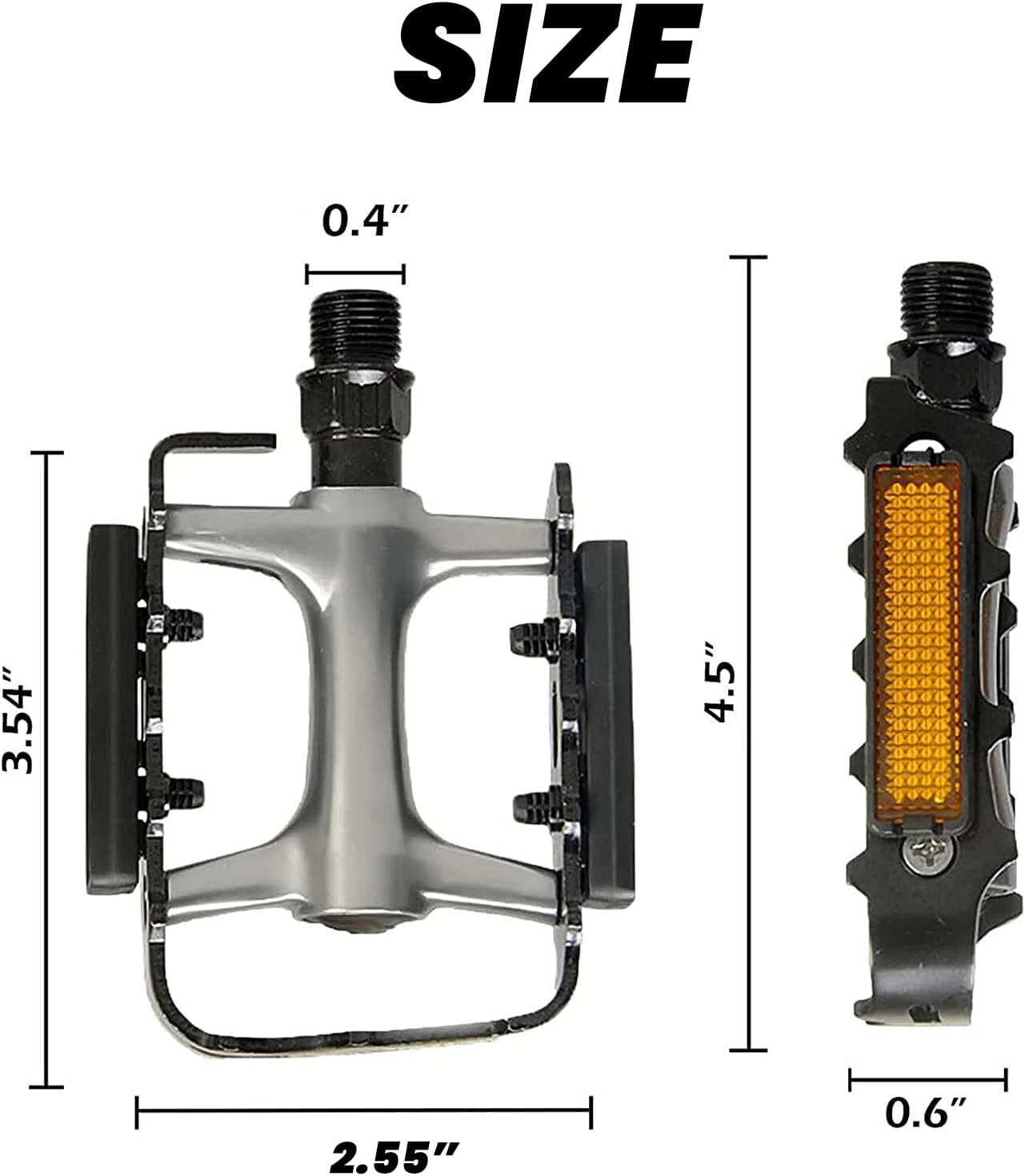 Thumbnail 5 de Hycline 9/16 Non-Slip Aluminium Pedals