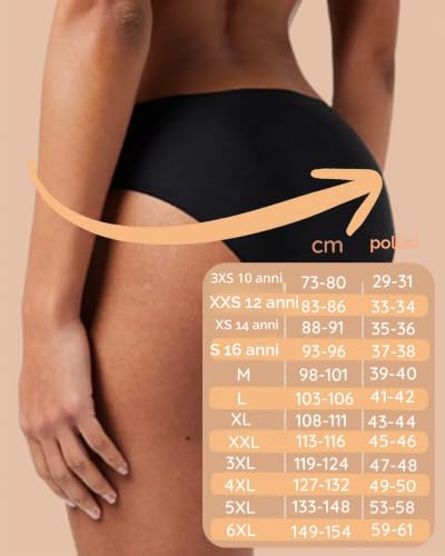 Detalle de NoBlood Slip Ciclo Nylon Senza Cuciture Flusso Moderato – Jade Nero XXS