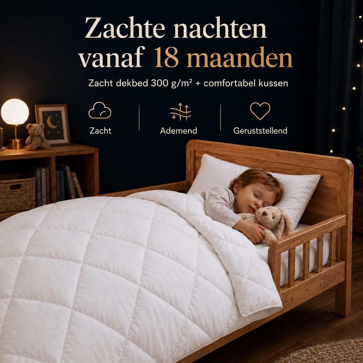 Detalle 2 de SOHYGGE QUILT02261 kinderdekbedset 100 x 135 cm met kussen, 4 seizoenen
