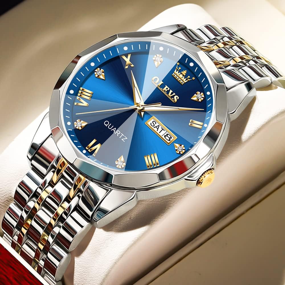 Thumbnail 4 de OLEVS Watch Diamond Analog Quartz Blue