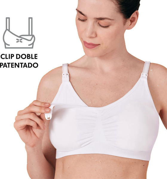 Thumbnail 1 de Medela Sujetador de Lactancia y Extracción 3 en 1 Blanco L