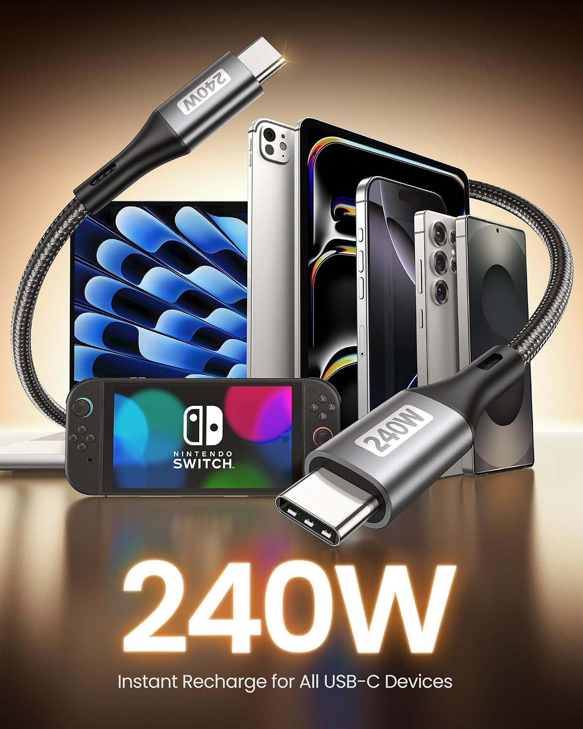 Detalle 2 de Silkland USB C Kabel Kurz 30 cm