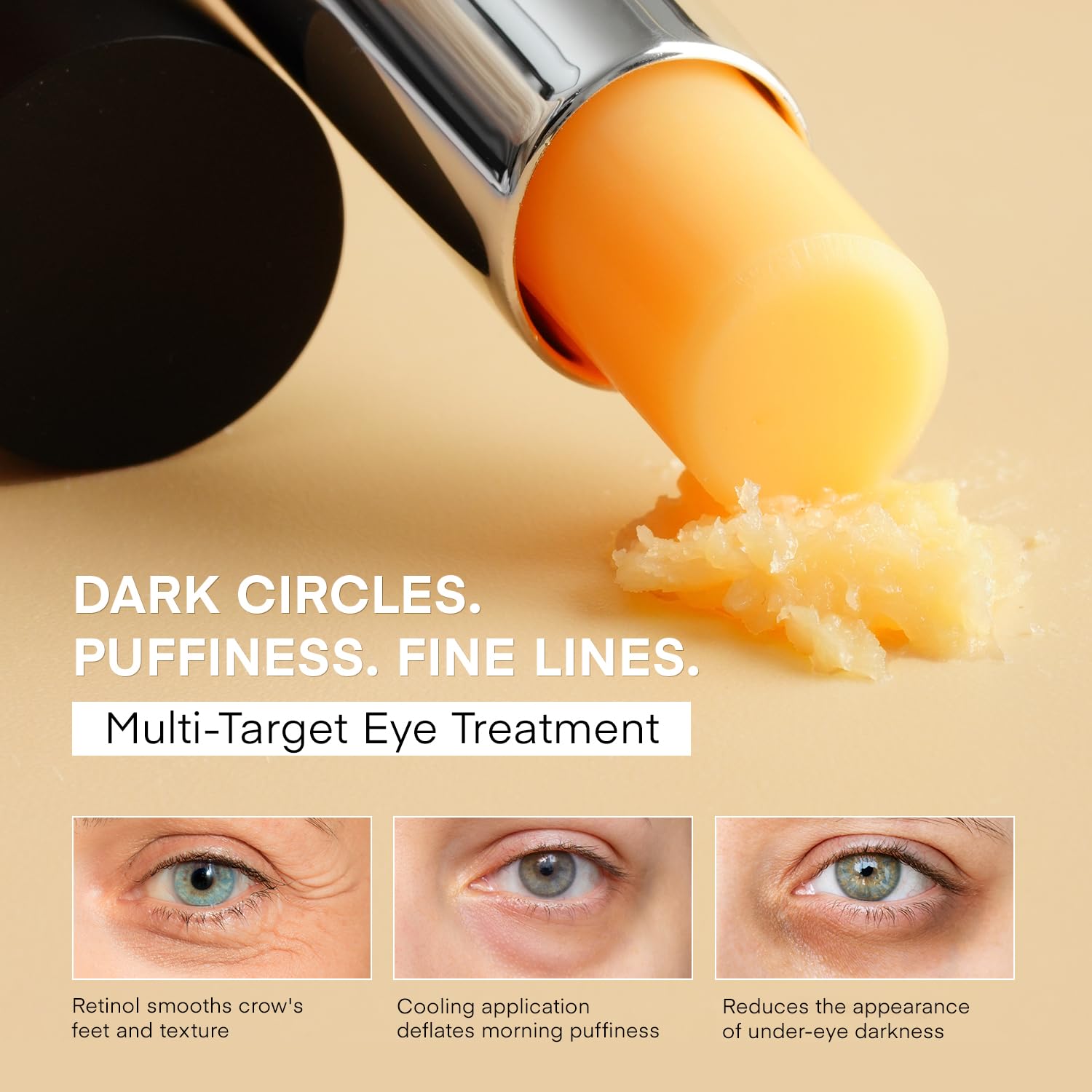 Detalle de VELAMO ADVANCED Retinol Eye Stick: A Multi-Action Brightening & Anti-Aging Eye Balm