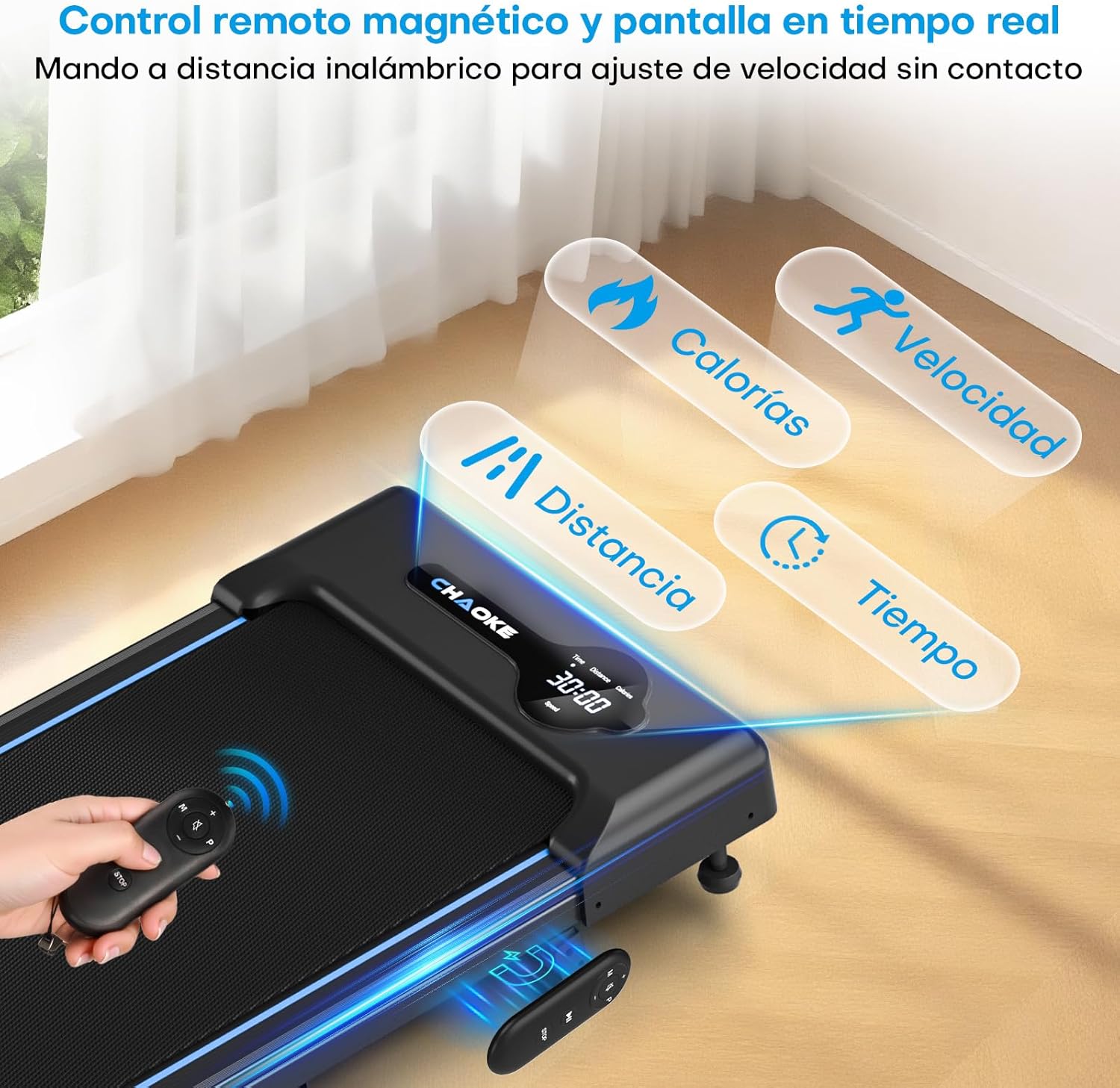 Thumbnail 5 de CHAOKE Walking Pad 9% inclinación 10 km/h