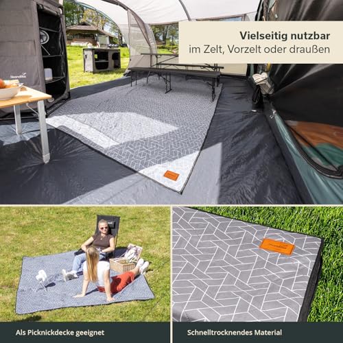Thumbnail 4 de Skandika Zeltteppich Bredal 250 × 310 cm – wetterfestes Outdoor-Kissen mit Softtouch-Polyester
