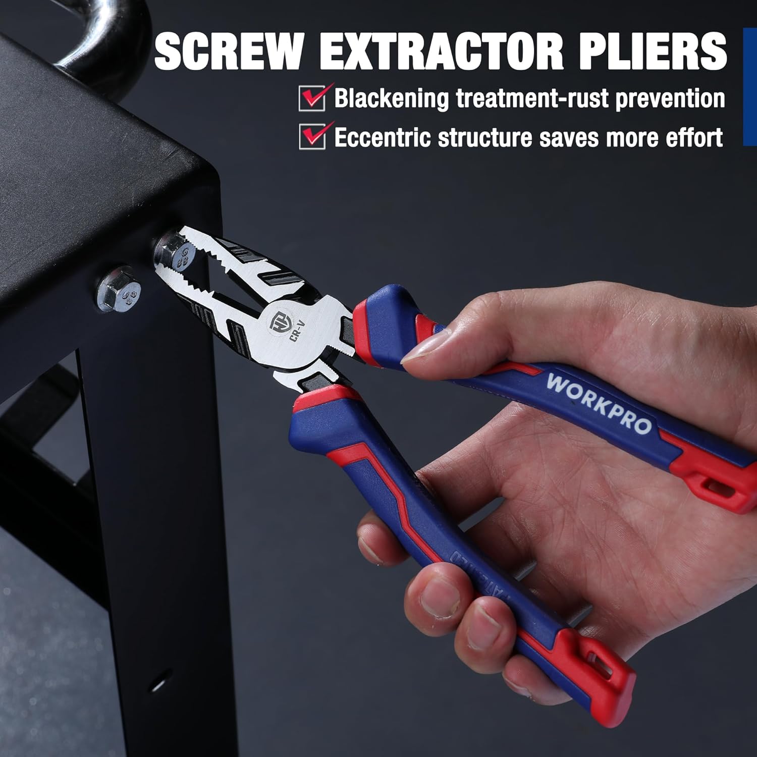 Thumbnail 4 de WorkPRO 200 mm Combination Pliers High Leverage