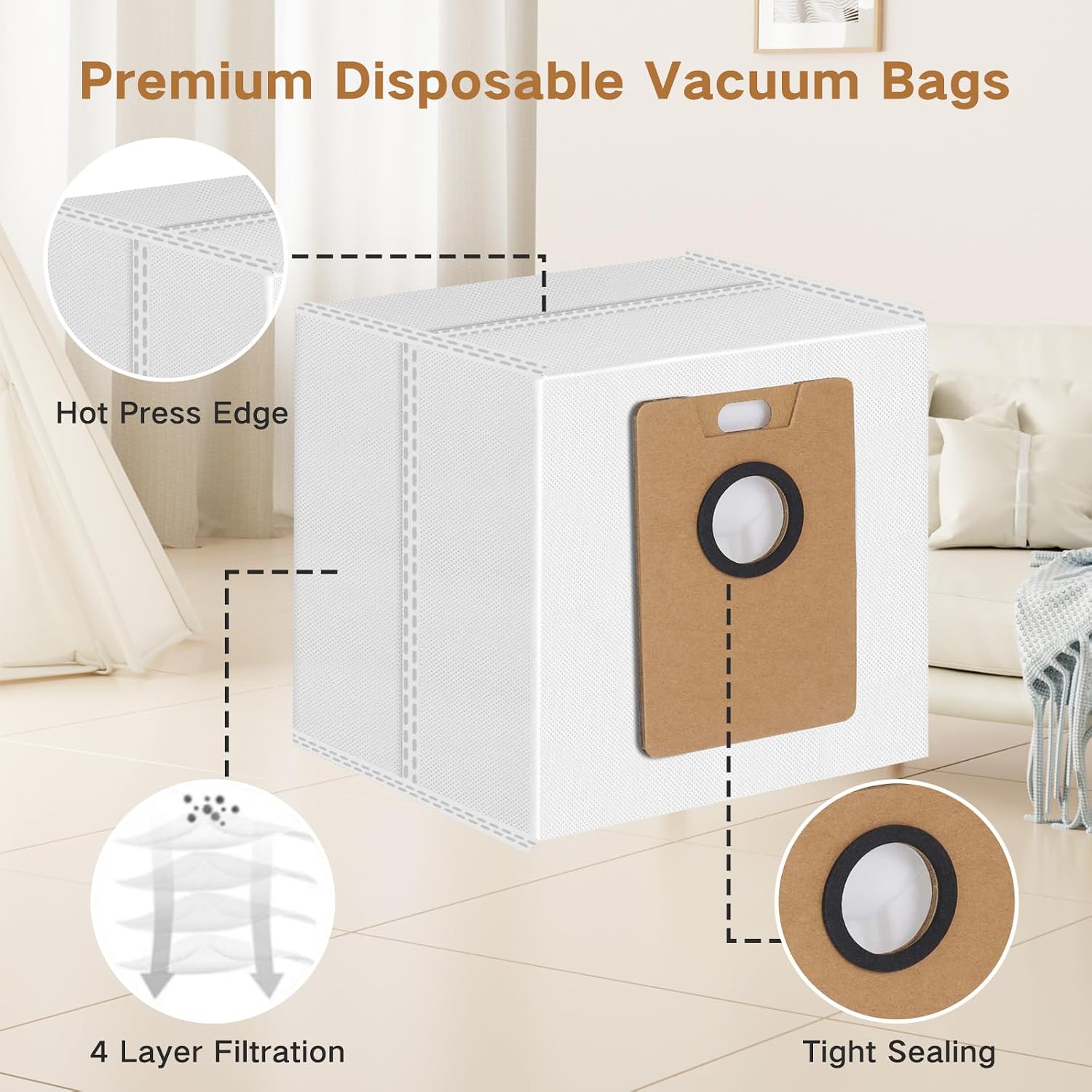 Detalle de Tapo RV30 Max Plus dust bags 12-pack
