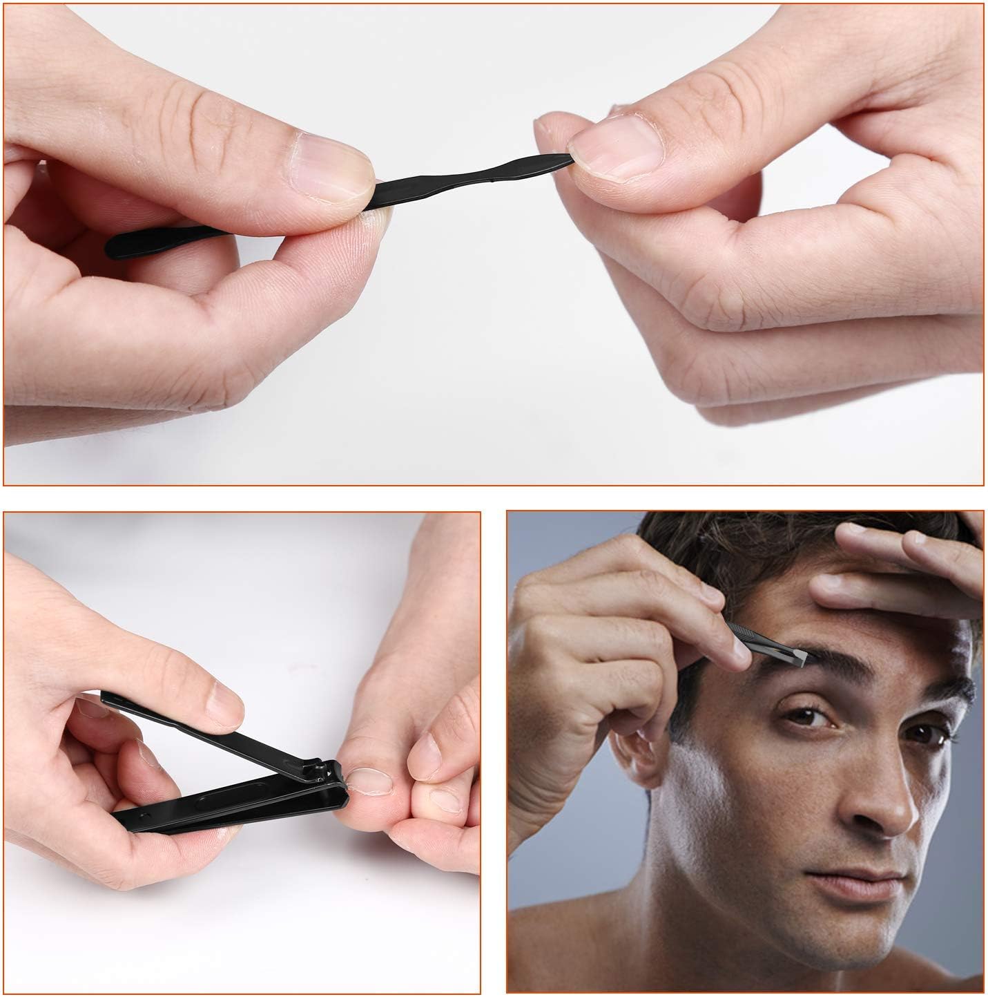 Thumbnail 5 de Set manicure da viaggio per uomo con custodia portatile e strumenti in acciaio inossidabile