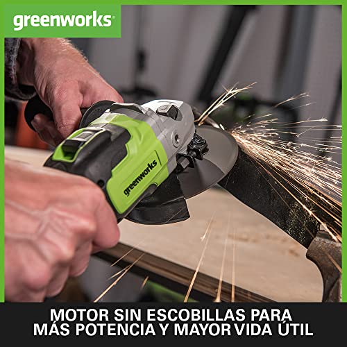 Thumbnail 2 de Greenworks GD24AGK4 Amoladora 125 mm, 24 V 4 Ah