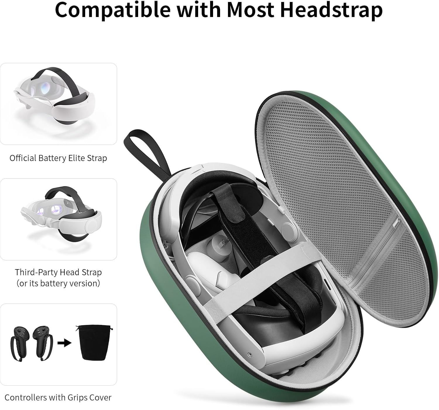 Thumbnail 3 de ZOZOVR Quest 3S carrying case for travel