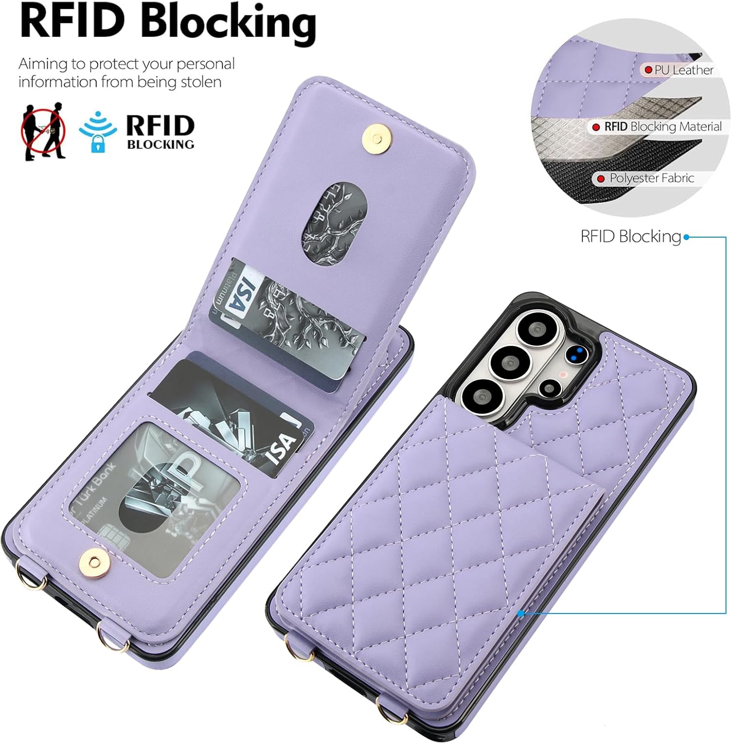 Detalle de GOWESAL Wallet Case for Samsung Galaxy S26 Ultra
