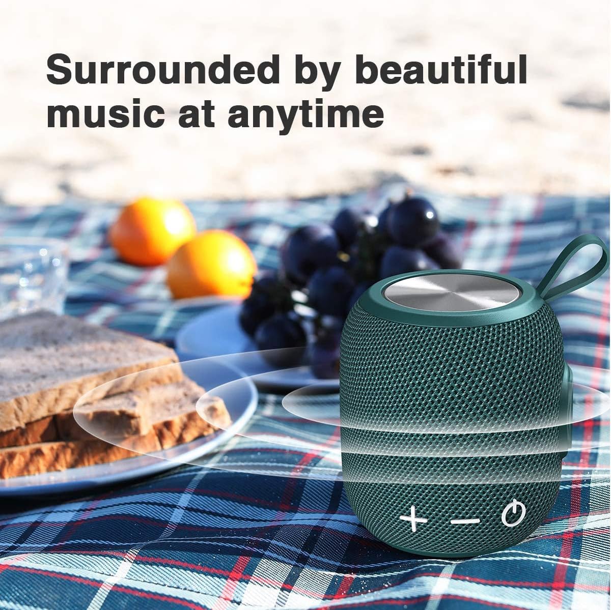 Thumbnail 3 de FIGMASU M7 Bluetooth Speaker: 360° Sound, Dual Pairing and IPX7 Waterproof