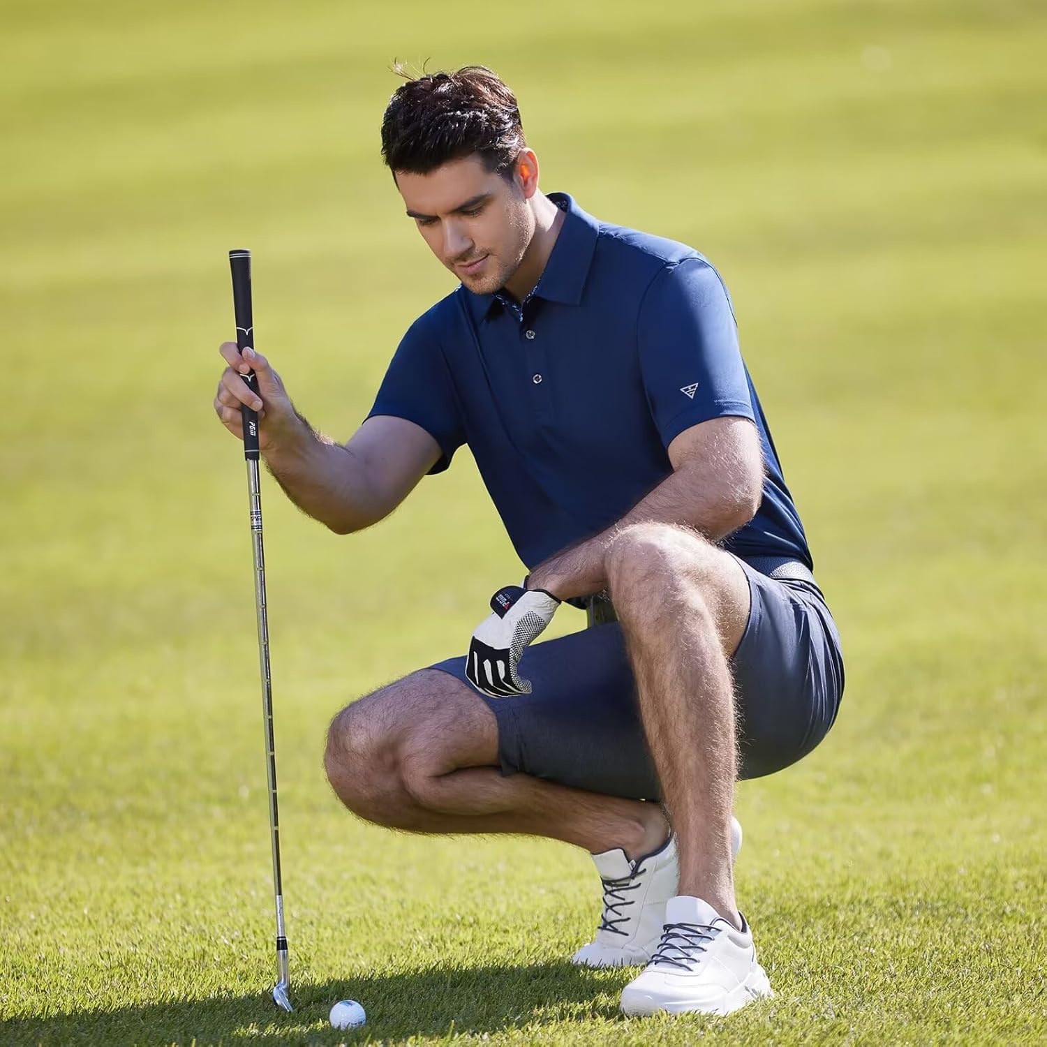 Thumbnail 2 de Men’s Dry-Fit Polo Shirts (Short & Long Sleeve) – Polyester Spandex Solid Performance Collared Golf Polos