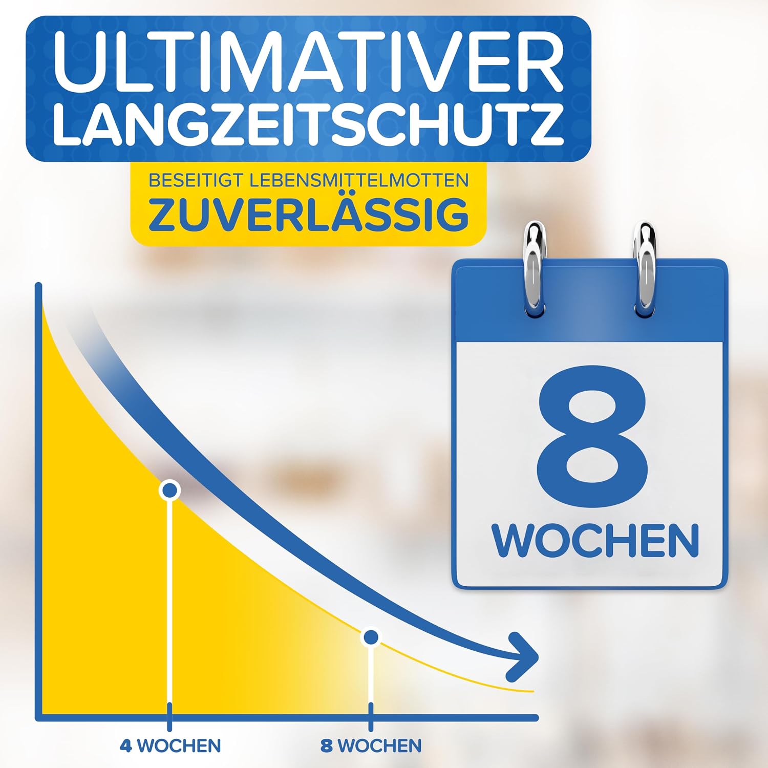 Thumbnail 3 de Lebensmittelmotten-Falle [12 Stück] – effektive Pheromonfalle zur Befallsermittlung, geruchlos und giftfrei
