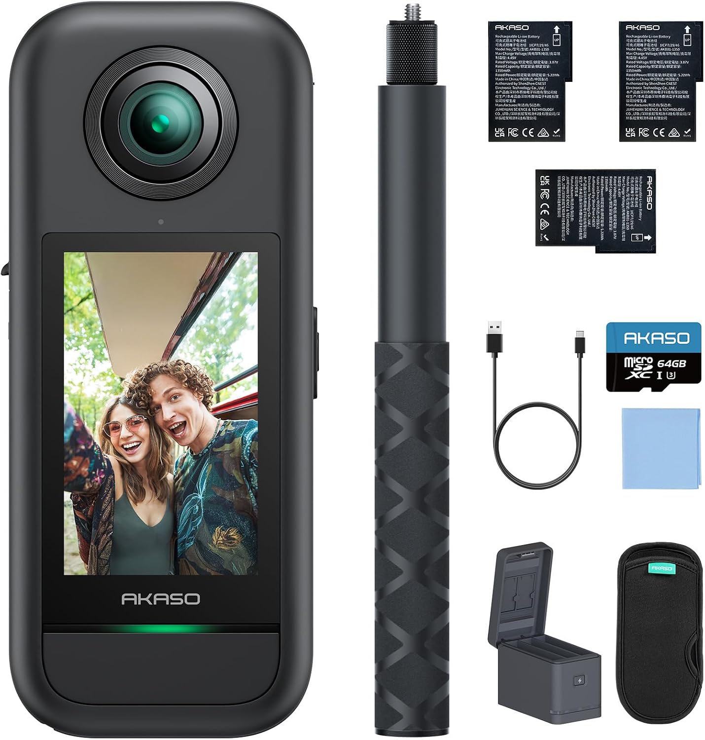 Detalle de AKASO 360° Creator-Set 5.7K 72MP Kamera