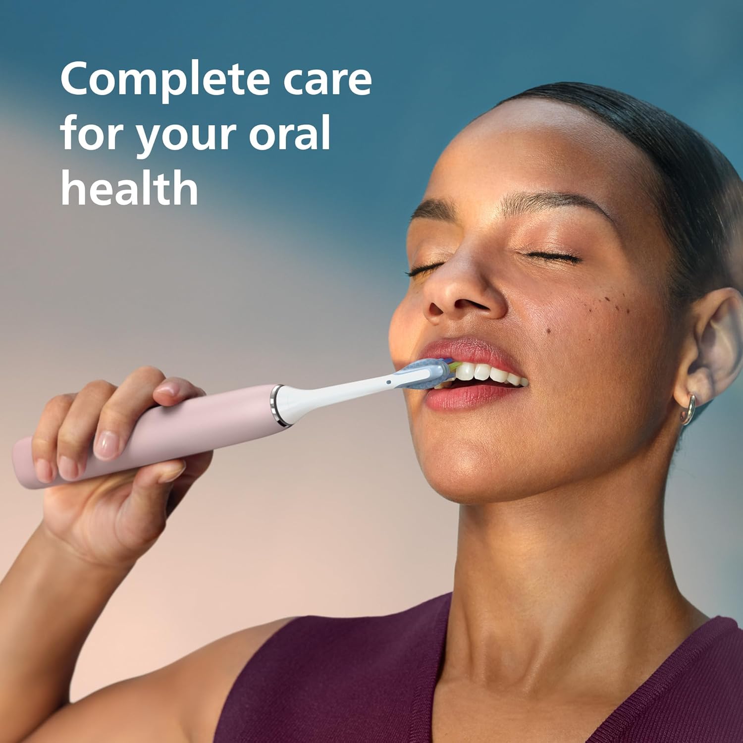 Detalle 2 de Philips Sonicare DiamondClean 9000 Pink: A well‑rounded, tech‑forward electric toothbrush