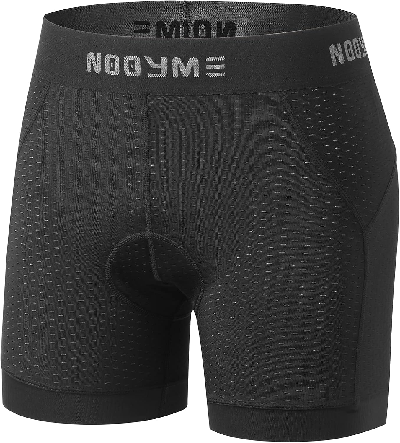 Detalle 2 de NOOYME Herren Radunterhose mit Sitzpolster 4D – schnelltrocknende, atmungsaktive Radlerhose