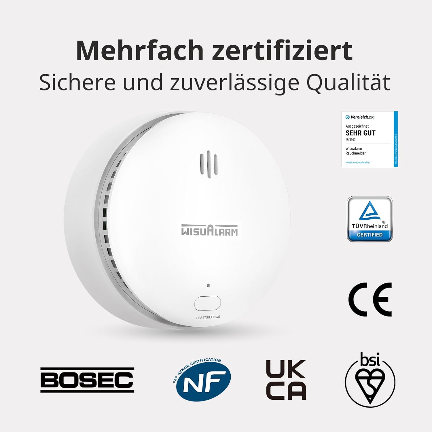 Detalle 2 de WISUALARM Rauchmelder 10 Jahre Batterie