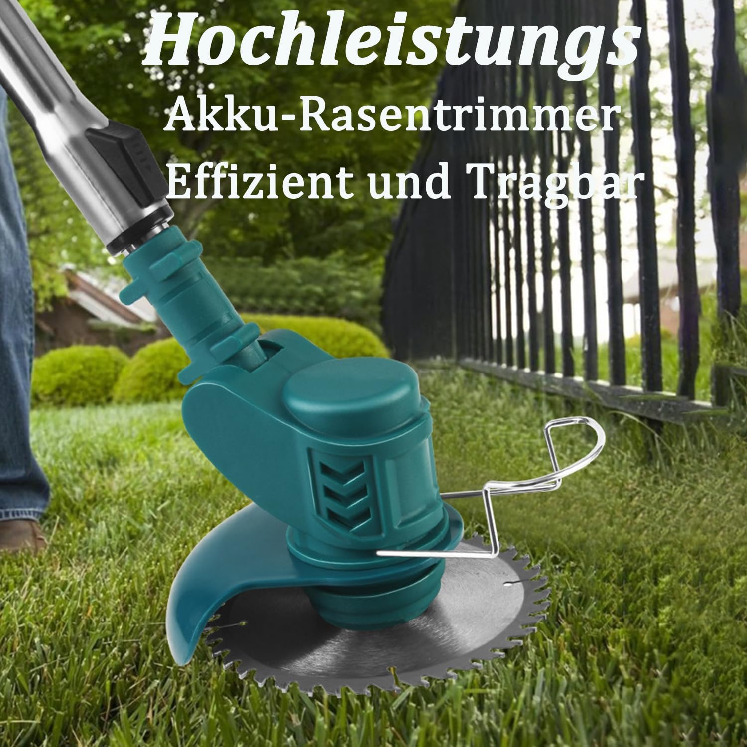 Thumbnail 4 de Akku-Rasentrimmer für Makita-Akkus (21 V) mit 2× 4.000 mAh, Ladegerät und 90°-Drehkopf