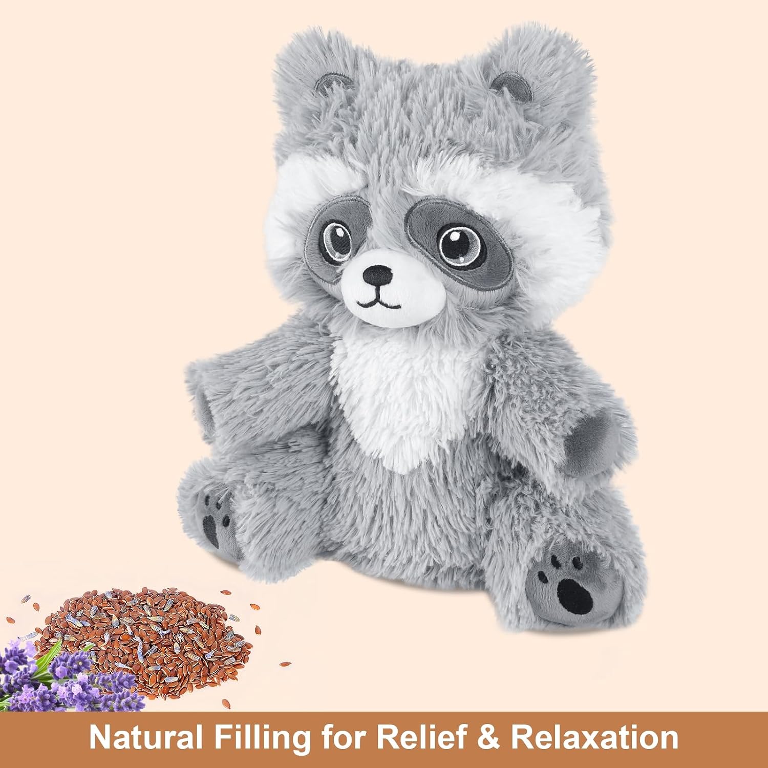Detalle de SuzziPals Heatable & Coolable Raccoon Plush 1 🔥🐾
